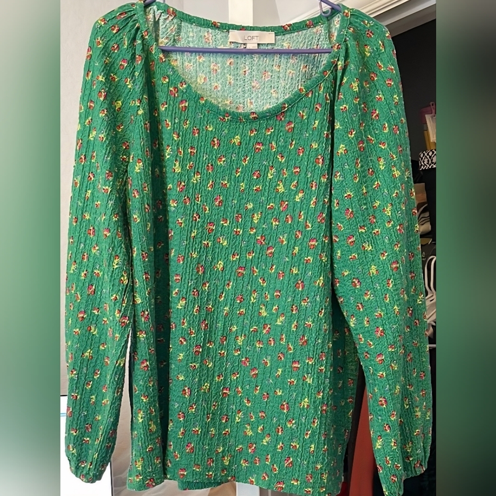 LOFT Floral Women's Sweater EUC